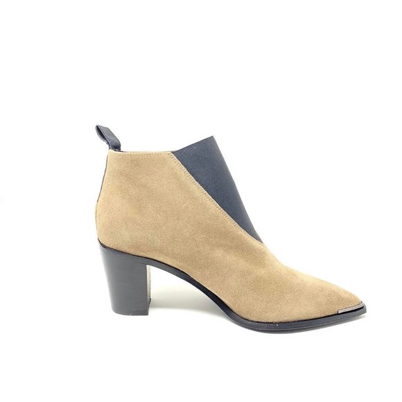 Acne Studios Suede Pointed-Toe Booties